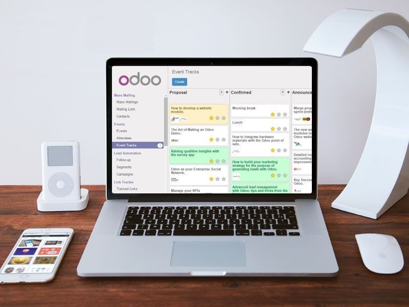 Odoo изображение и текстовый блок